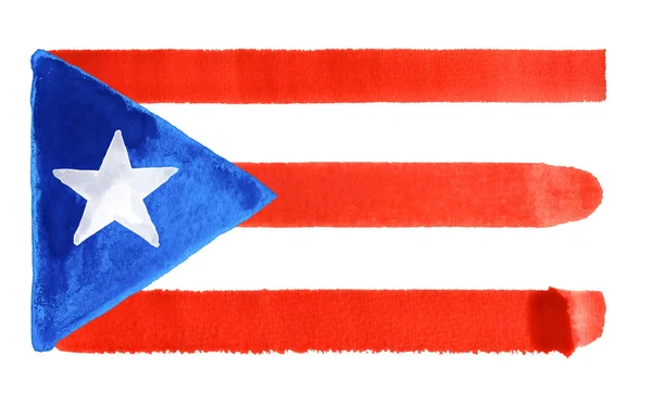 Иллюстрация флага Пуэрто-Рико — стоковое фото