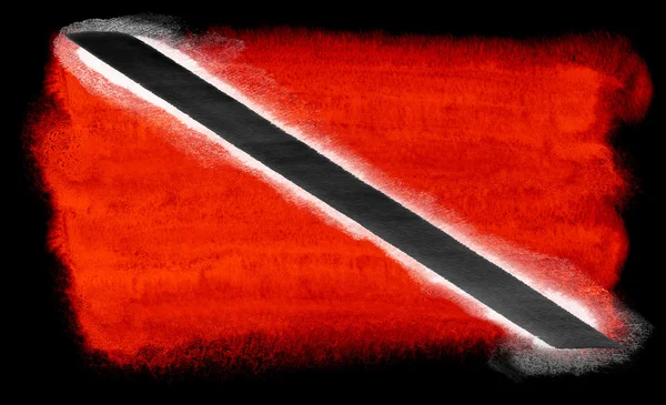 Trinidad ve Tobago bayrak illüstrasyon — Stok fotoğraf