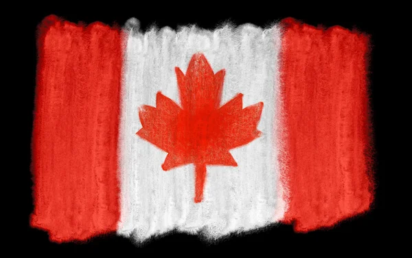 Abbildung zur kanadischen Flagge — Stockfoto
