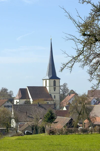 Ländliches Dorf in Süddeutschland — Stockfoto