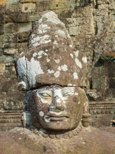 Detalhe do templo em Ankor Thom — Fotografia de Stock