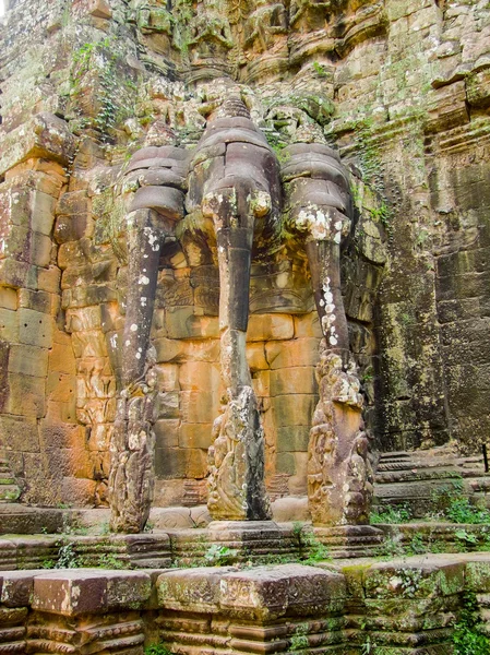 Détail du temple à Ankor Thom — Photo