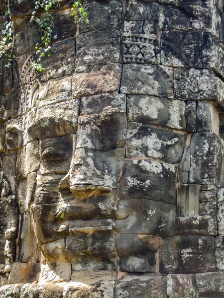 Sculpture detail at the Bayon temple — Stock Photo, Image