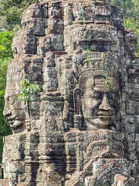 Sculpture detail at the Bayon temple — Stock Photo, Image