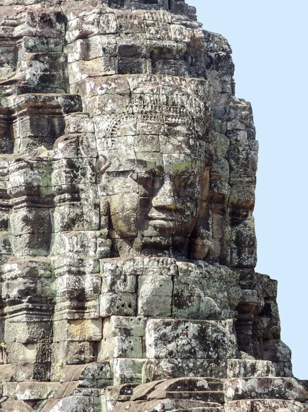 Skulptur i detalj på Bayon temple — Stockfoto