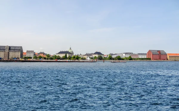 Krajobraz nad wodą w Kopenhadze — Zdjęcie stockowe