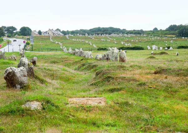 Pietre di carnac in Bretagna — Foto Stock