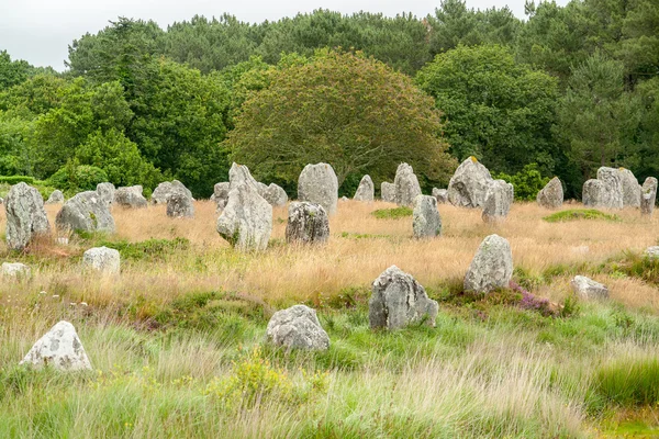 Stenen van Carnac in Bretagne — Stockfoto