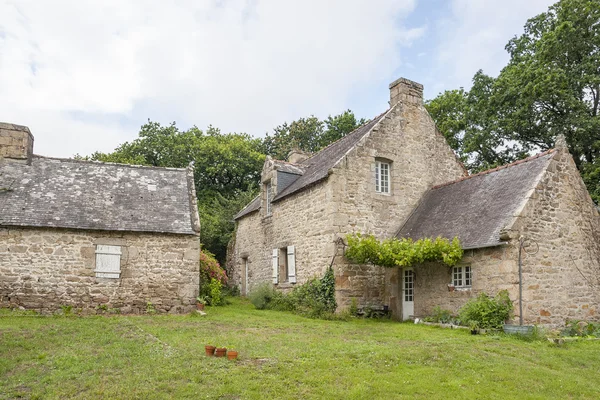 Traditionella bretonska hus — Stockfoto