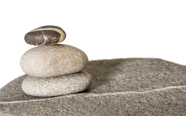 Stacked stone pebble arrangement — Stock Photo, Image