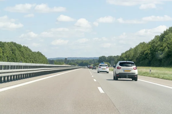 Paisaje de la carretera alemana — Foto de Stock