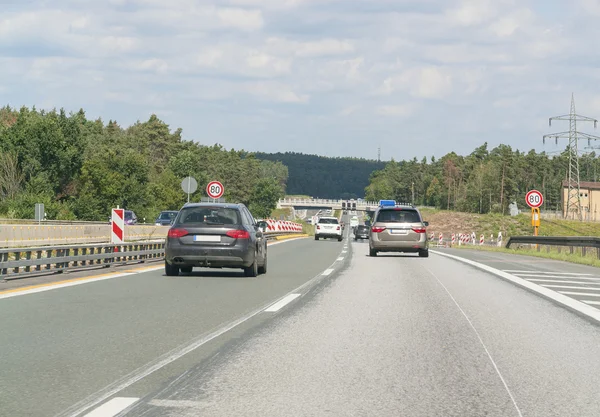 Německé dálnice scenérie — Stock fotografie