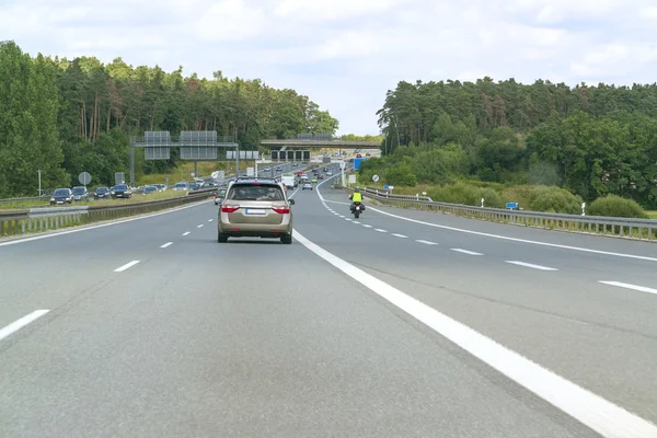 Cenário da estrada alemã — Fotografia de Stock