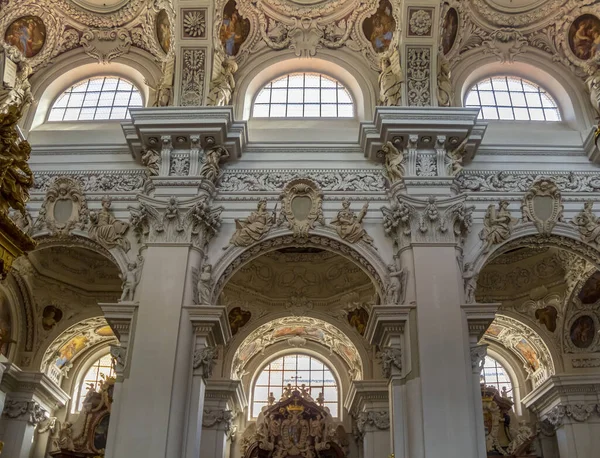 Décor Intérieur Cathédrale Saint Stephens Passau Allemagne — Photo