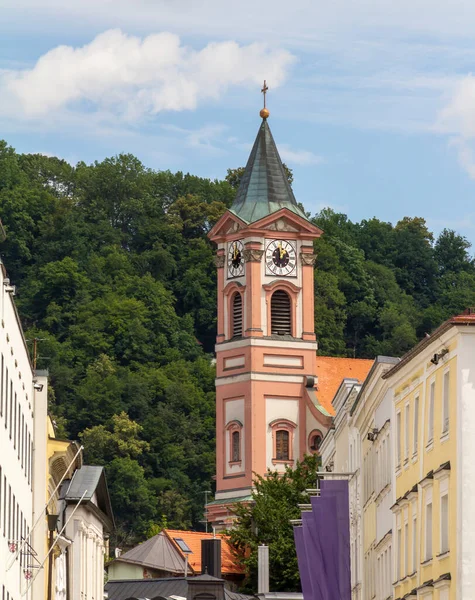 Impressão Arquitetônica Passau Uma Cidade Baixa Baviera Alemanha — Fotografia de Stock