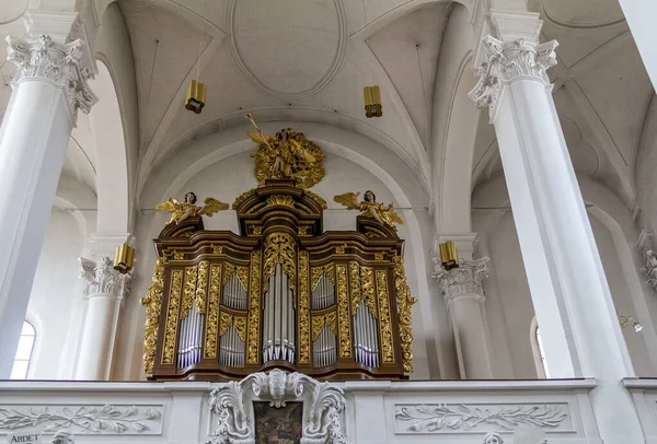 Orgue Église Straubing Une Ville Basse Bavière Allemagne — Photo
