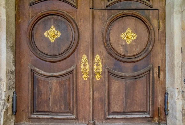 Historic Door Detail Seen Straubing City Lower Bavaria Germany — Stock Photo, Image