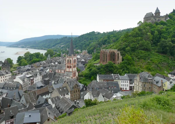 Bacharach Almanya Nın Rhineland Palatinate Eyaletinde Yer Alan Bir Şehirdir — Stok fotoğraf
