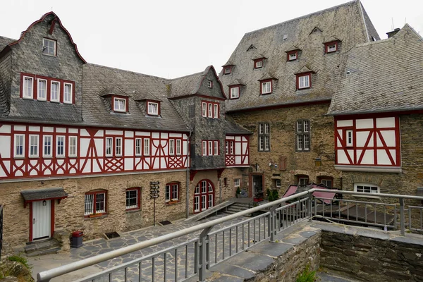 Scenery Stahleck Castle Bacharach Town Mainz Bingen District Rhineland Palatinate — Stock Photo, Image