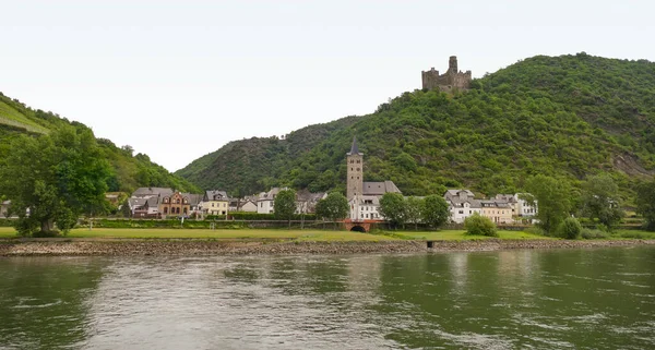 Castelo Maus Desfiladeiro Reno Perto Sankt Goarshausen Renânia Palatinado Alemanha — Fotografia de Stock