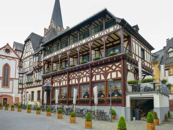 City View Bacharach Town Mainz Bingen District Rhineland Palatinate Germany — Stock Photo, Image