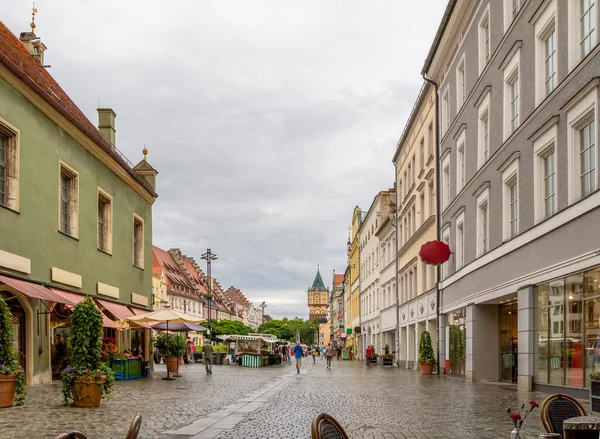 Impressione Straubing Una Città Della Bassa Baviera Germania Durante Estate — Foto Stock