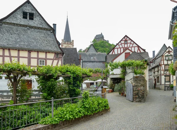 City View Bacharach Town Mainz Bingen District Rhineland Palatinate Germany — Stock Photo, Image