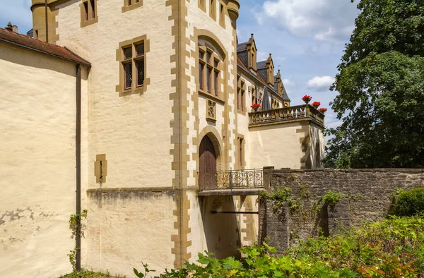 Zamek Jagsthausen Znajduje Się Południowych Niemczech Okresie Letnim — Zdjęcie stockowe