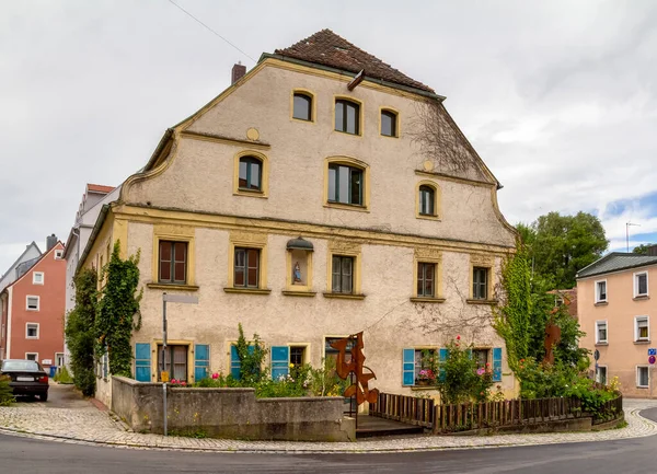 Historisch Huis Gezien Straubing Een Stad Van Neder Beieren Duitsland — Stockfoto