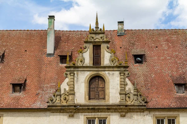 Arkitektonisk Detalj Schoental Abbey Ligger Hohenlohe Ett Område Södra Tyskland — Stockfoto