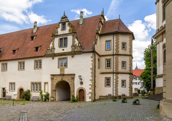 Paisaje Alrededor Abadía Schoental Situado Hohenlohe Área Sur Alemania Hora — Foto de Stock