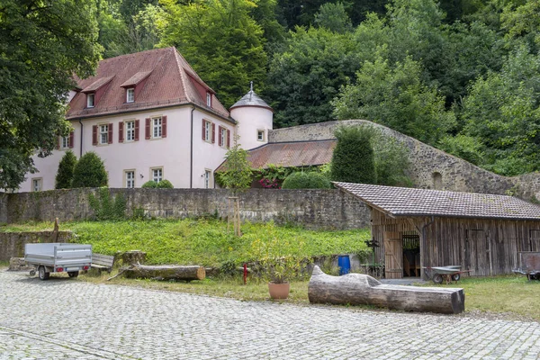 Paysage Autour Abbaye Schoental Situé Hohenlohe Une Zone Dans Sud — Photo