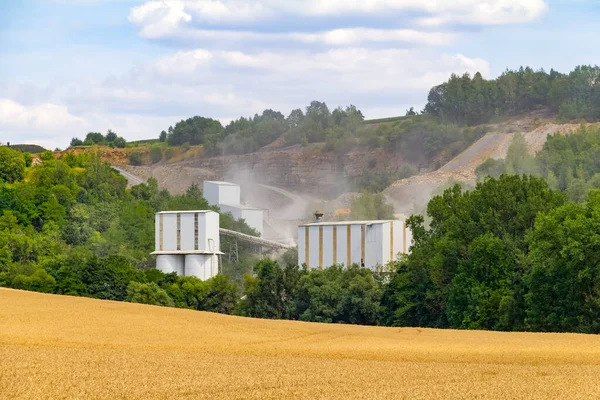 Gravel Mill Germany Summer Time — Stock Photo, Image