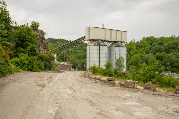 Gravel Mill Scenery Summer Time — Stock Photo, Image