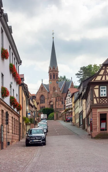 Stadsgezicht Van Miltenberg Een Stad Neder Franken Beieren Duitsland — Stockfoto