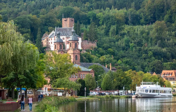 Stadsutsikt Över Miltenberg Inklusive Mildenburg Nedre Franken Bayern Tyskland — Stockfoto