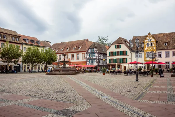 Pohled Město Neustadt Der Weinstrasse Město Porýní Falci Německu — Stock fotografie