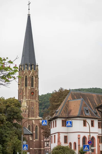 Vue Sur Ville Neustadt Der Weinstrasse Une Ville Rhénanie Palatinat — Photo