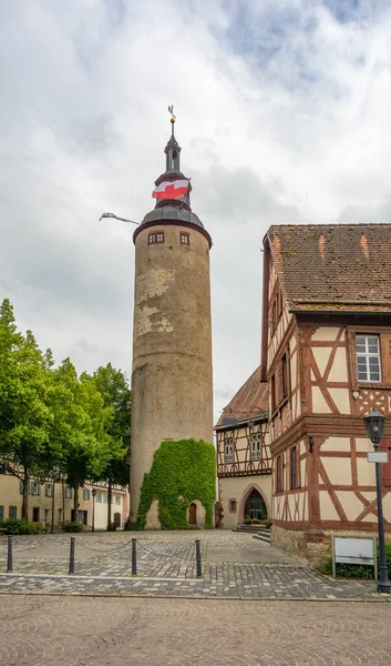 Historic Castle Tower Tauberbischofsheim Town Southern Germany — Stock Photo, Image