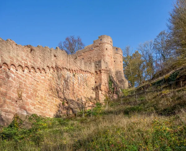 Kväll Landskap Runt Wertheim Slott Södra Tyskland — Stockfoto