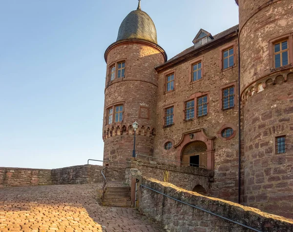 Scenario Serale Intorno Castello Wertheim Nel Sud Della Germania — Foto Stock