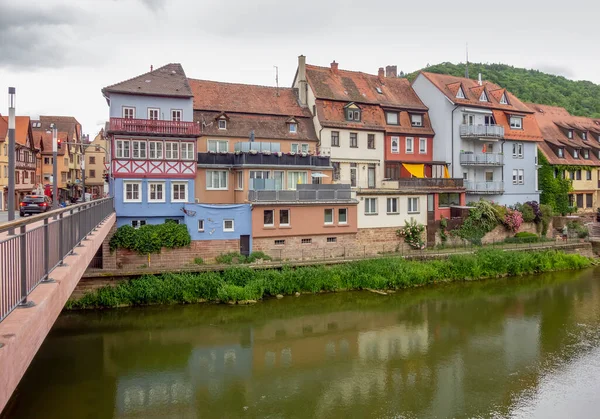 Uitzicht Stad Wertheim Main Zuid Duitsland Zomer — Stockfoto