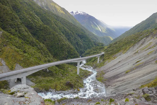 Paisagem Torno Passo Arthurs Nos Alpes Sul Nova Zelândia — Fotografia de Stock