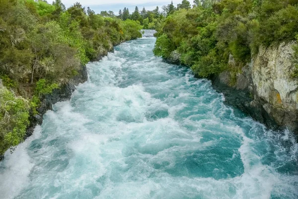 Водопад Хука Реке Вайкато Новой Зеландии — стоковое фото