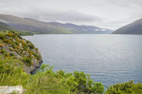 Враження Навколо Озера Вакатіпу Південному Острові Новій Зеландії — стокове фото