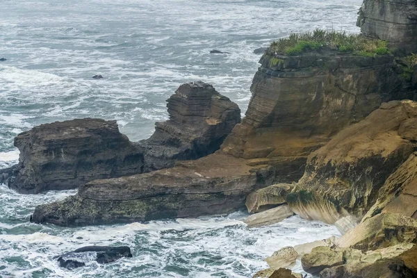 Landschaft Rund Die Pfannkuchen Felsen Paparoa Nationalpark Auf Der Südinsel — Stockfoto