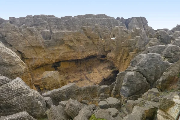 Landschaft Rund Die Pfannkuchen Felsen Paparoa Nationalpark Auf Der Südinsel — Stockfoto