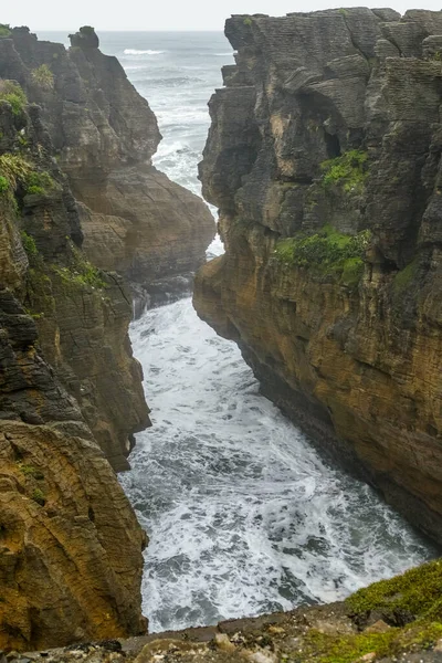 Landschaft Rund Die Pfannkuchen Felsen Paparoa Nationalpark Auf Der Südinsel — Stockfoto