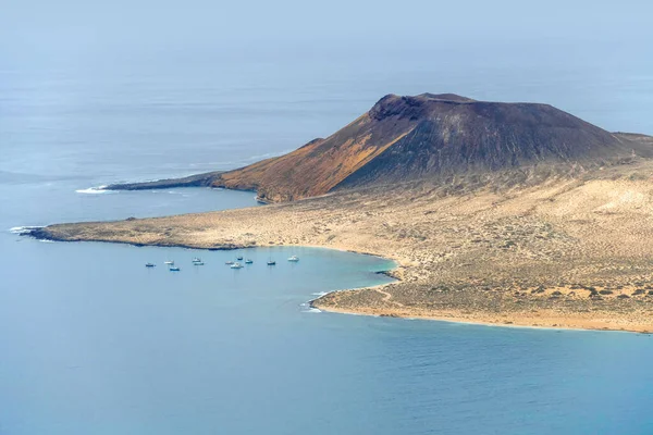 Vista Aérea Isla Graciosa Las Islas Canarias España — Foto de Stock