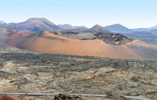 Impresión Parque Nacional Timanfaya Lanzarote Parte Las Islas Canarias España —  Fotos de Stock